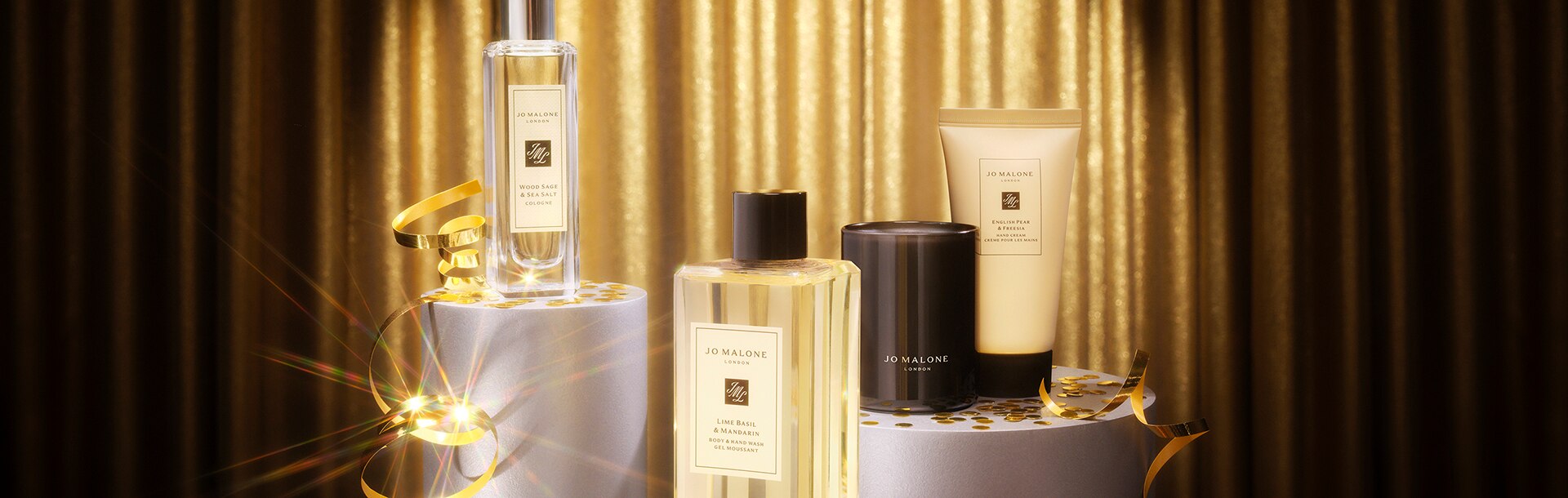 Nettoyant miniature, crème pour les mains, cologne et bougie London de Jo Malone