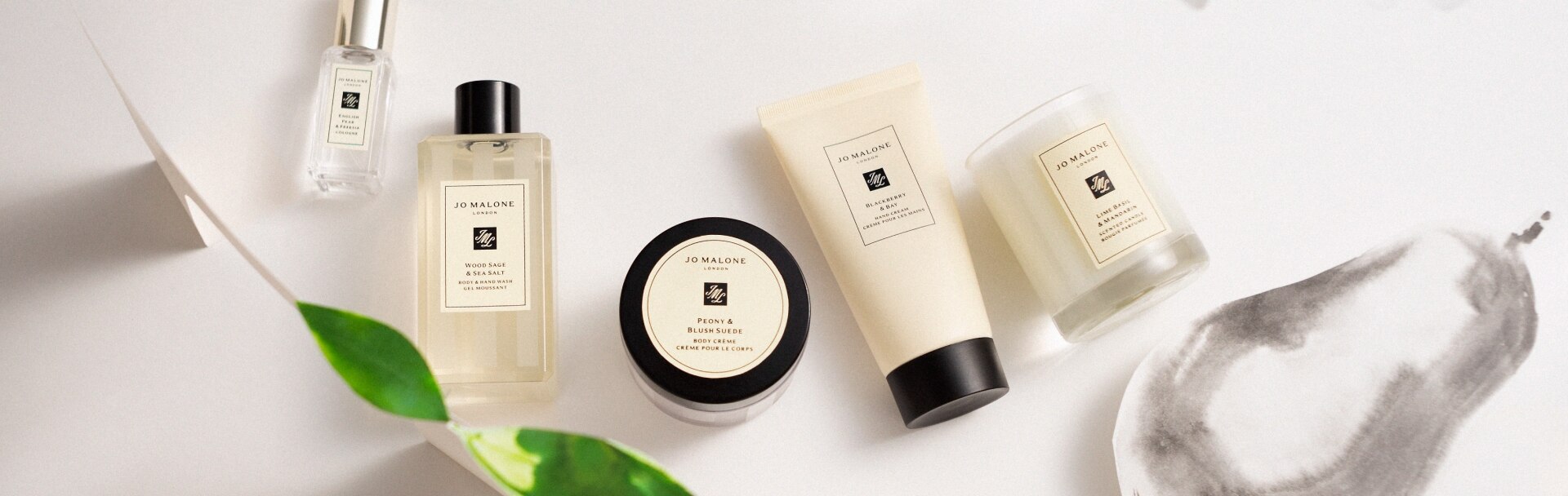 Nettoyant miniature, crème pour les mains, cologne et bougie London de Jo Malone